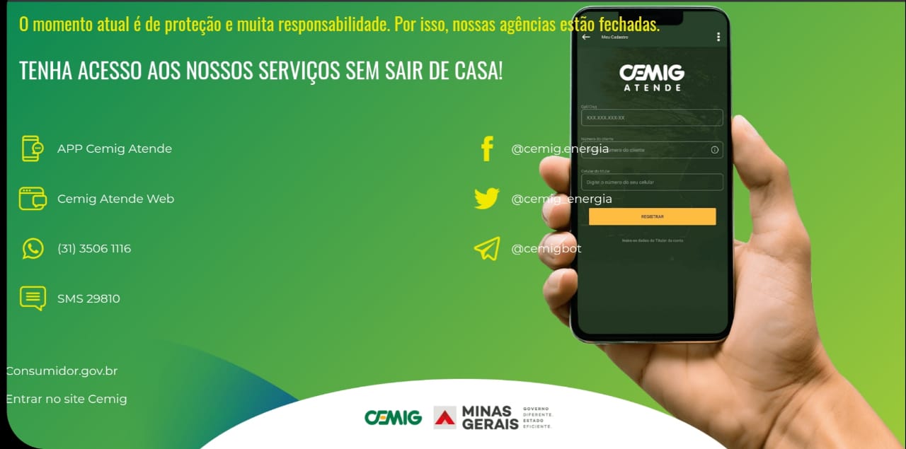 Contas da CEMIG terão vencimento estendido e parcelamento