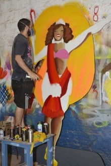 A Arte do Grafite encantando o Itabirito Folia 2018