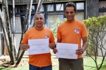 Agentes da Defesa Civil recebem instruções sobre recuperação de áreas degradas