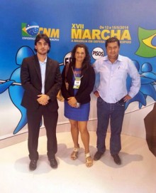 Autoridades de Ouro Preto na Marcha em defesa dos municípios