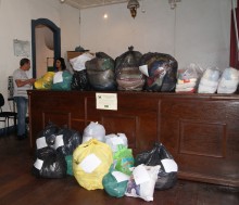 Câmara de Ouro Preto finaliza campanha de doações para vítimas das chuvas e agradece à população
