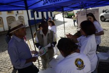 Campanha de prevenção do câncer bucal em Ouro Preto