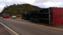 Capotamento na Rodovia do Contorno