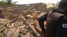 Casa desaba e deixa vítima fatal em Mariana