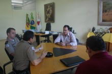 Celso se reúne com novo comandante da PM citadina