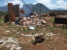 Chuva forte deixa desabrigados em Antônio Pereira