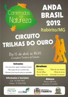 Circuito Trilhas do Ouro é o próximo trajeto do Caminhadas na Natureza
