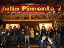 Comício no Passa Dez marca o lançamento oficial da candidatura de Júlio Pimenta