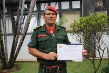 Corpo de Bombeiros recebe instruções sobre a prevenção de desastres naturais