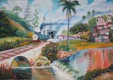 Cras da Prefeitura de Itabirito realiza exposição de pinturas em tela