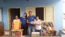 Desportos arrecada alimentos e doa à entidade