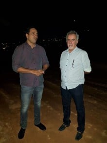 Diego Andrade visita Avenida José Farid Rahme junto ao prefeito de Itabirito Alex Salvador