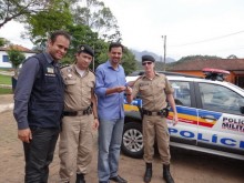 Distrito de Santa Rita Durão recebe viatura da Polícia Militar