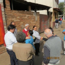 Dr. Dimas, Guido e lideranças em caminhada