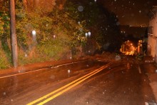Encosta da Ladeira do Gambá desaba em noite de chuva