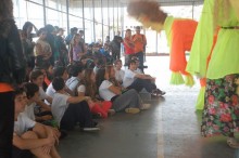 Estudantes de SP visitam os jovens do CRIA