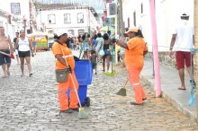 Garis recolhem 190 toneladas de lixo nos quatro dias de Carnaval