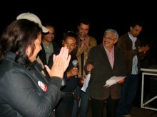 Manoel e Gilmar da Juventude fazem comício na comunidade do Cardoso