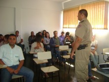 Palestra em empresa de transporte coletivo