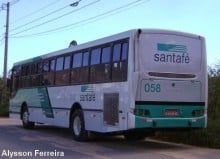 Passageiros de ônibus são novamente vítimas de assalto, desta vez em ônibus da Santa Fé
