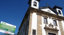 Pintura atribuída ao mestre Athayde é descoberta na igreja do Rosário, em Mariana