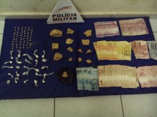PM apreende drogas e dinheiro na Vila Aparecida