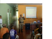 Policiais Militares Ministraram Palestra no Distrito de Santo Antônio do Salto