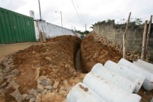 Reforma do sistema de drenagem da rua Adelaide Ansaloni