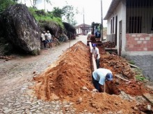 SAAE Mariana realiza obras em Furquim e Cachoeira do Brumado