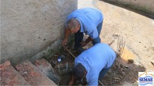 SEMAE em ação: equipe realiza reparo em rede de água no São Cristóvão