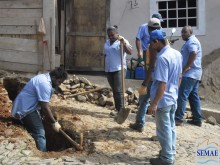 SEMAE realiza instalação de rede de esgoto no bairro Santa Efigênia