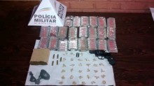 Suspeito de tráfico foge e materiais são apreendidos