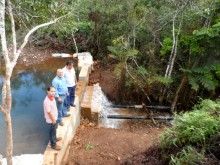 Técnicos do SAAE e da PMM vistoriam obras do sistema de água de Padre Viegas