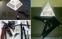 Três pessoas são presas em Itabirito por porte e comércio ilegal de armas