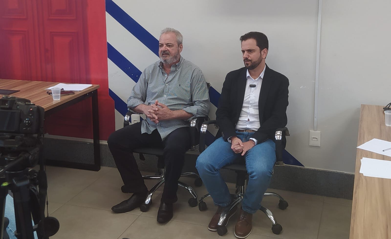 Celso Cota e Juliano Duarte falam, em coletiva, sobre o Acordo de Mariana