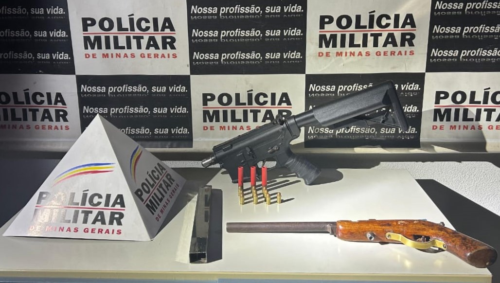 Prisão de autor de roubo resulta em apreensão de armas de fogo