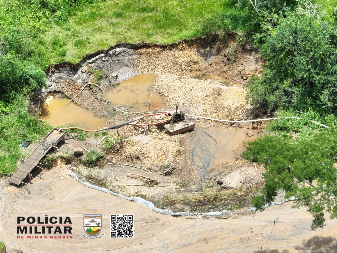 Garimpo ilegal é desmanchado após operações da Polícia Militar do Meio Ambiente