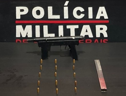 Polícia Militar prende autor de homicídio ocorrido próximo à Amarantina e apreende submetralhadora