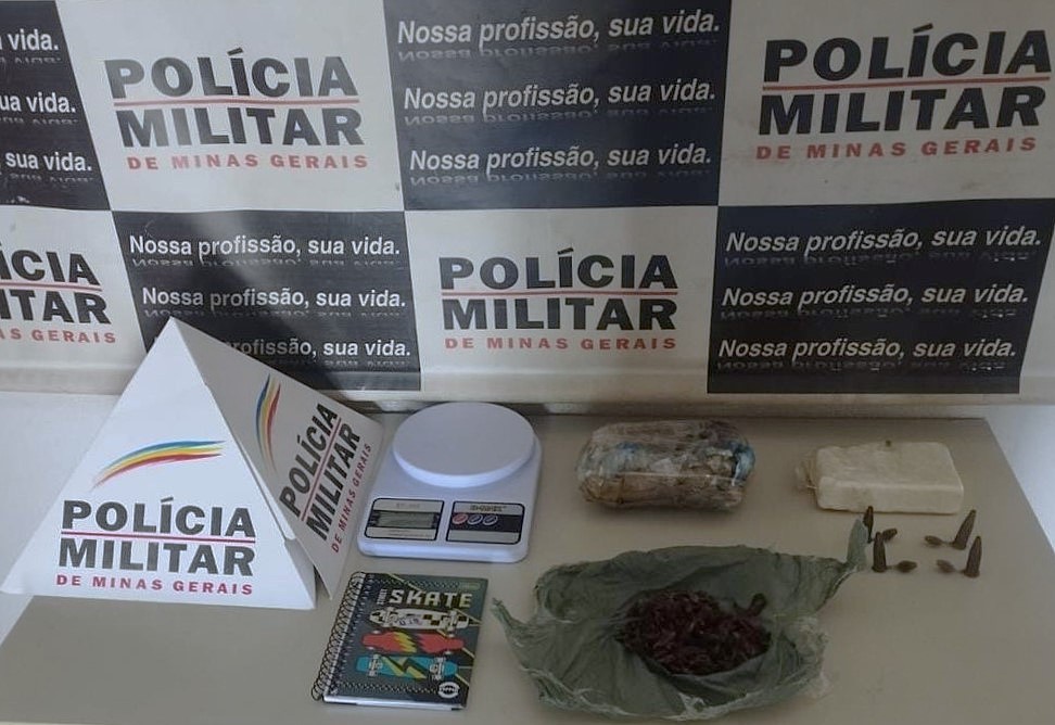 Polícia Militar prende autores de tráfico de drogas no bairro Santa Clara, em Mariana