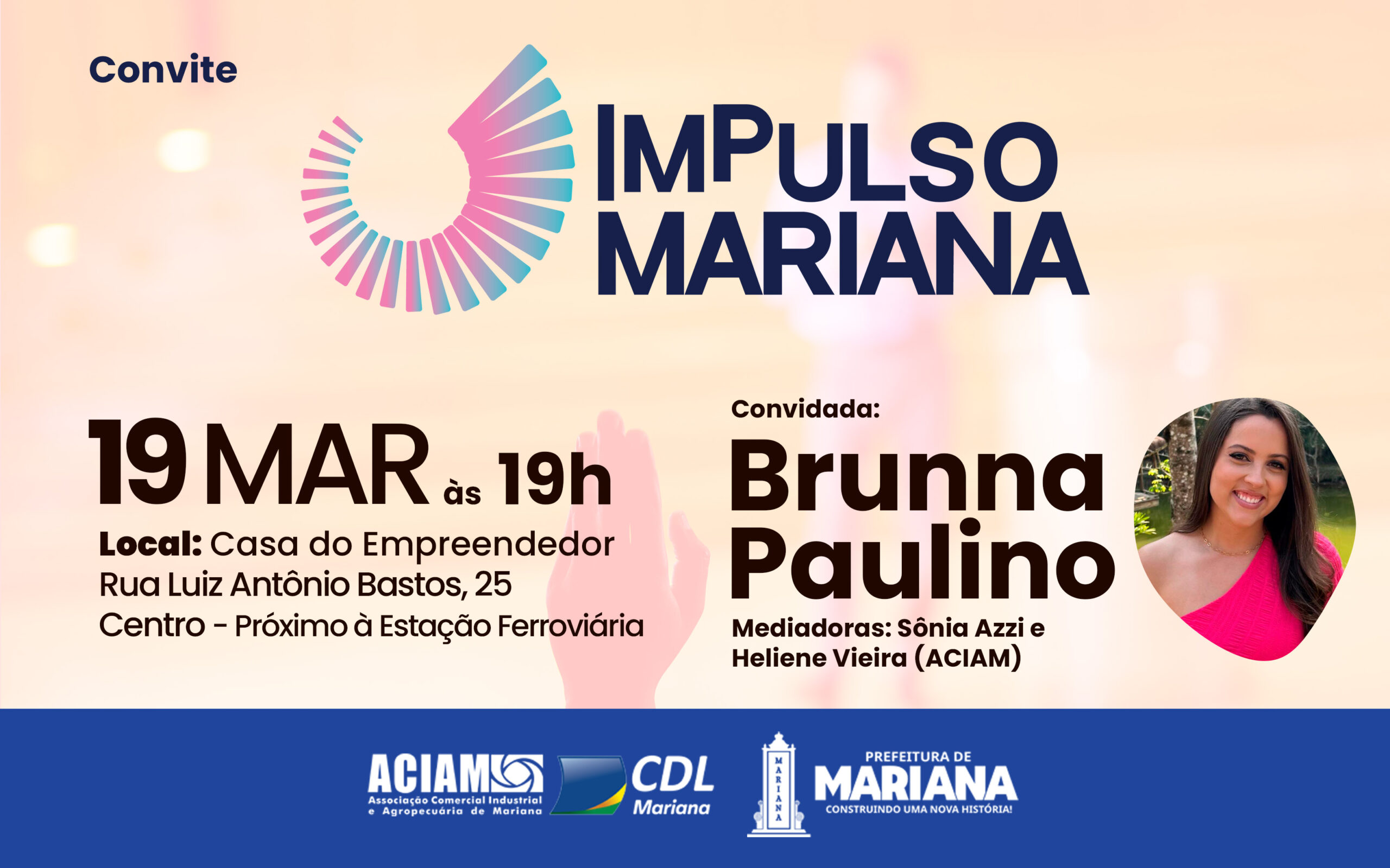 2º edição do Impulso Mariana recebe confeiteira e influenciadora digital Brunna Paulino