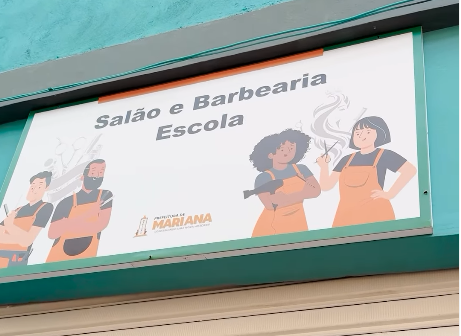 Reinauguração do Salão e Barbearia Escola em Mariana