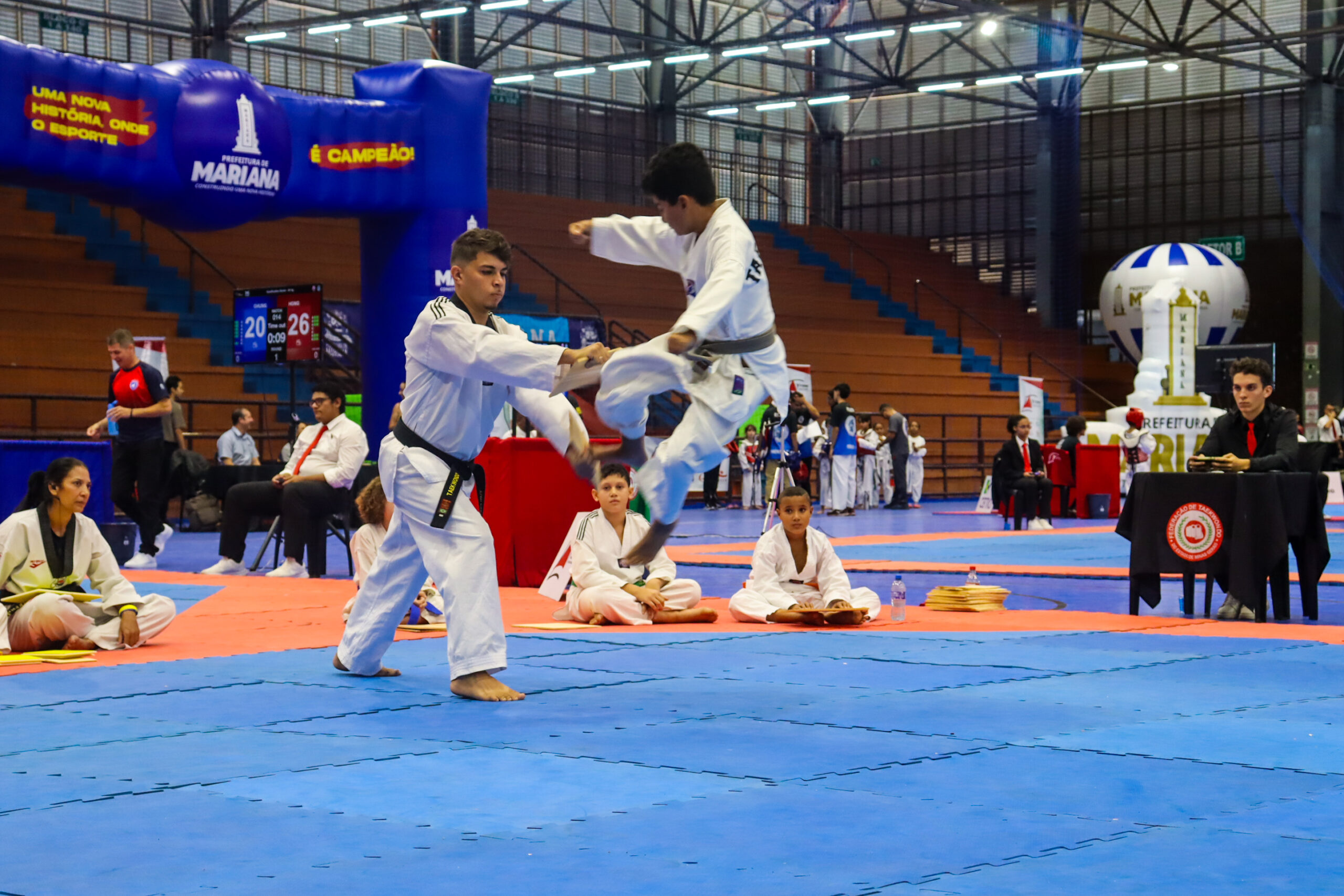 3ª Etapa do Campeonato Mineiro de Taekwondo fortalece Mariana como polo esportivo mineiro