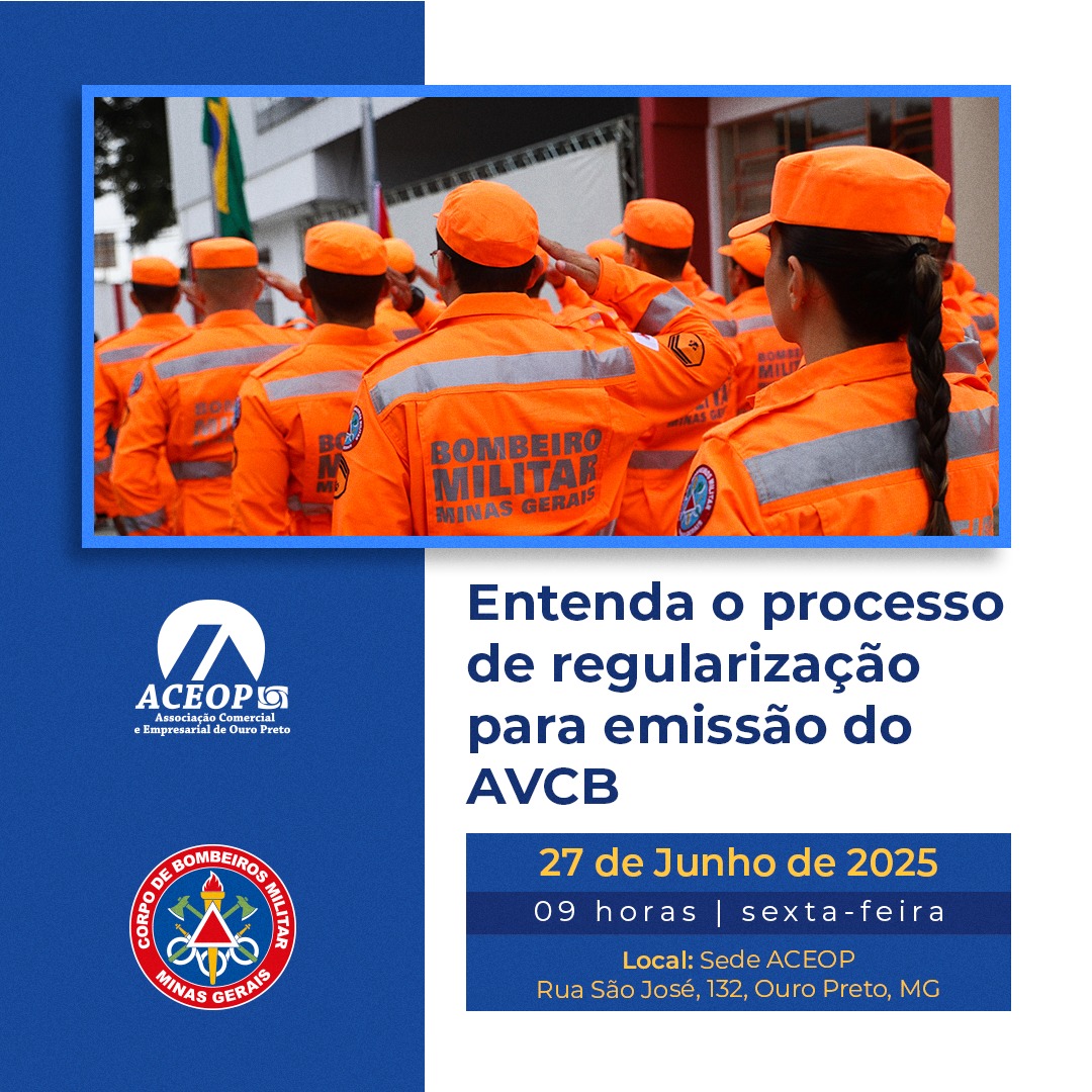 Empresários de Ouro Preto terão palestra gratuita sobre segurança e regularização de estabelecimentos