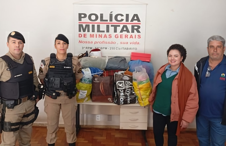 Solidariedade em ação: 52º BPM entrega agasalhos para APAEs de Ouro Preto e Itabirito