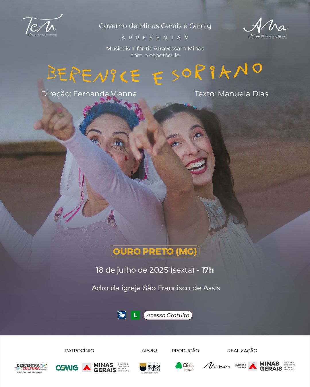 Cultura Infantil nas Ruas de Ouro Preto e Lavras Novas: Musical premiado valoriza a cultura popular brasileira