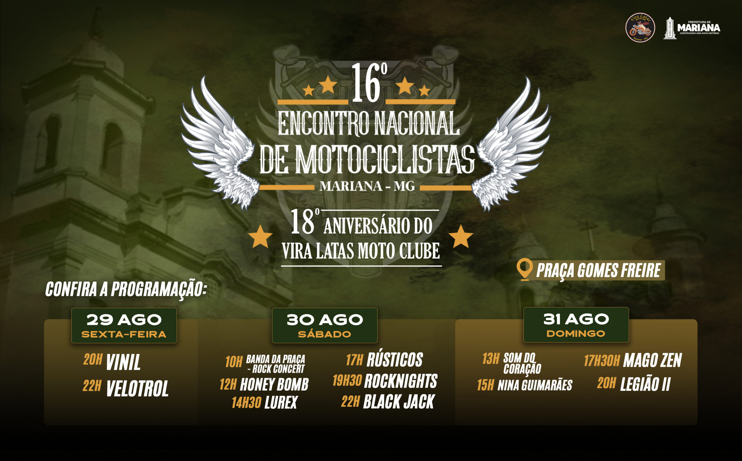 Mariana realiza o 16º Encontro Nacional de Motociclistas