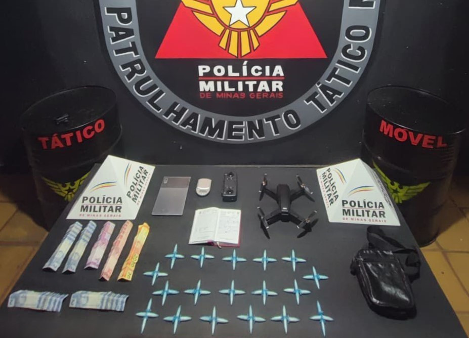 Polícia Militar prende traficante e apreende drogas em operação de combate ao tráfico, em Ouro Preto