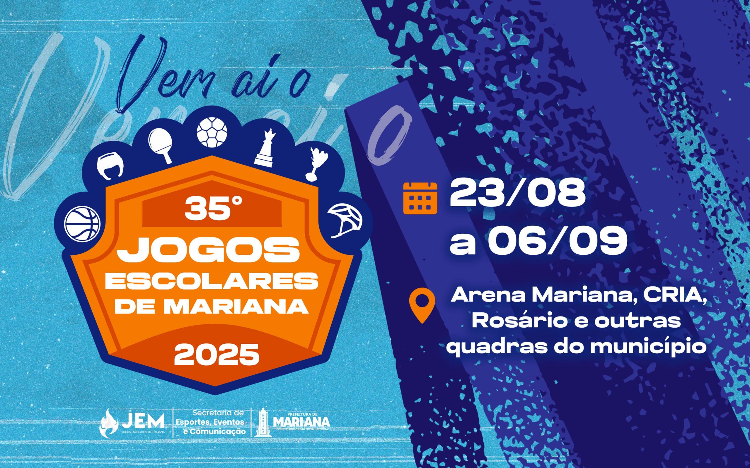 35° Edição dos Jogos Escolares de Mariana terão novas modalidades