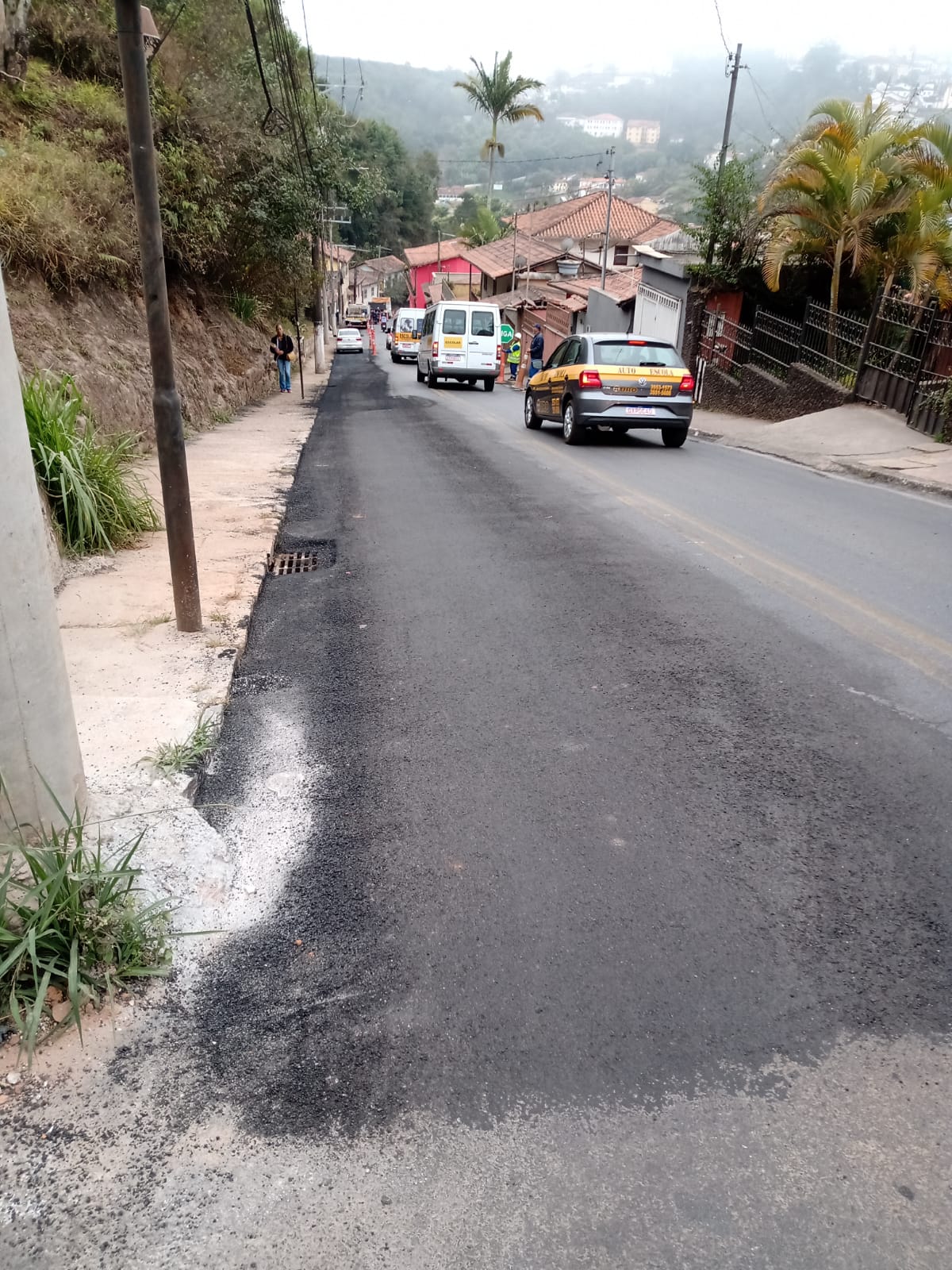Saneouro fez 208 serviços de reconstituição de calçadas e recomposição asfáltica em julho
