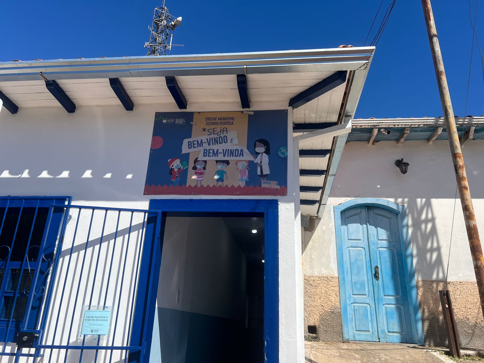 Creche Municipal Zezinho Pedrosa tem sede própria inaugurada após reformas, em Cachoeira do Campo